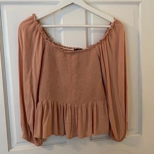 American Eagle Blouse - Small, Blush Pink